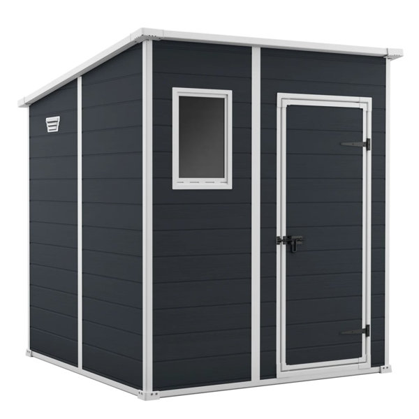 Garten Living 183,5 cm x 185 cm Geräteschuppen Baileyann aus Kunststoff